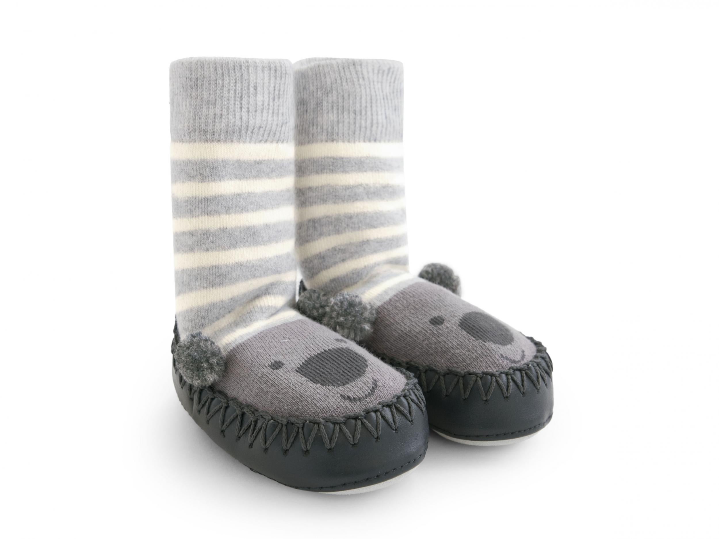 Boy Girl Socks Anti Slip Animal Cartoon Shoes Slippers 3-12 months Baby UK 
